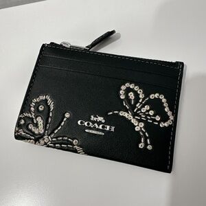 NWT! COACH Mini Skinny Id Case With Butterfly Print